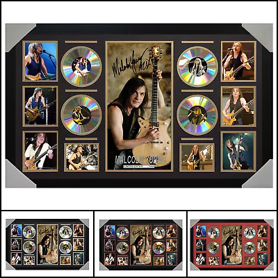 ACDC Malcolm Young 4CD Signed Framed Memorabilia LTD Large - Multiple Variations • $240