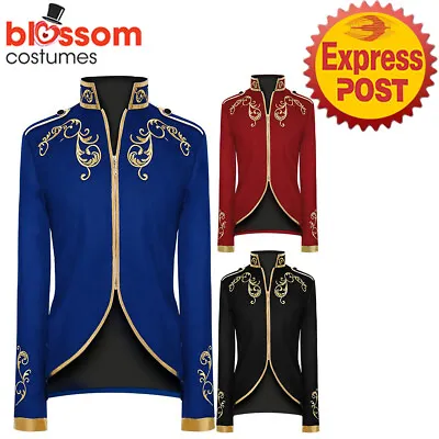 N713 Prince Steampunk Vintage Tailcoat Jacket Gothic Victorian Ringmaster Coat • $46.95