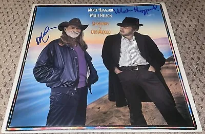 Merle Haggard Willie Nelson Signed Album Cover Jsa Autograph Country Music Hag • $1954.99