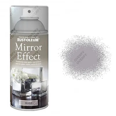 X1 Rust-Oleum Mirror Effect Spray Paint Silver Gloss Finish Art And Craft 150ml • £8.99