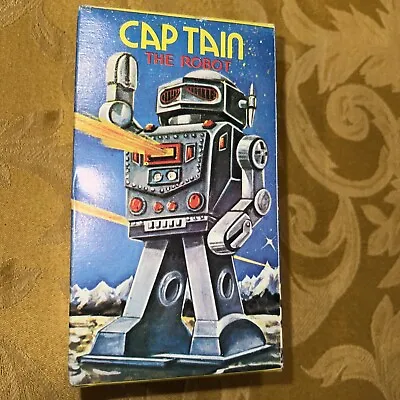 Classic 5.5  CAPTAIN THE ROBOT / Tin Wind-Up Toy - MTU Korea  Vintage • $45