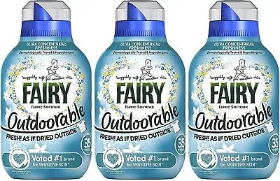 Fairy Outdoorable Non-Bio Fabric Conditioner 35 Wash 490ml  X 3 • £12.22
