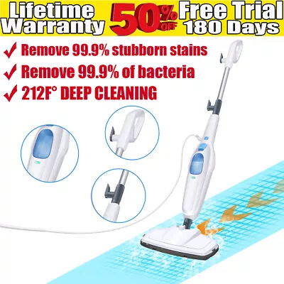 Multifunction 3000W Steam Mop Hard Floor Cleaner With 400ml Removable Water Tank • $75.03