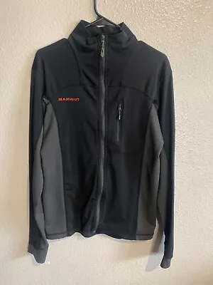 Mammut Kala Pattar Tech Climbing Jacket Full Zip Black Gray Men's Size Medium • $39.99