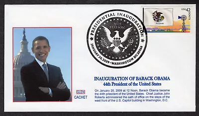 2009 1st Obama-Biden Inauguration - Glen Cachet WDC Inaugural CoverNR733 • $2.50