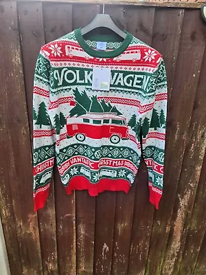 Official V W Campervan Xmas Jumper Size M • £0.99