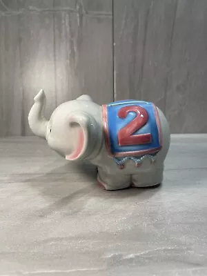 Vintage Piggy Bank Ceramic Elephant #2 Made In Korea • $17.99