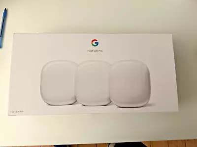 £105 • Buy Google Nest WiFi Pro Whole Home System - Triple Pack. Wi-Fi 6E Coverage