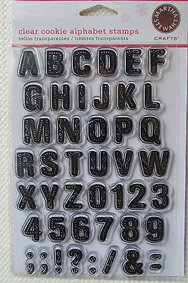 NIP Clear Cookie Alphabet Stamps By Martha Stewart • $12.99