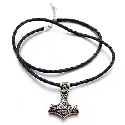 Viking Necklace Thor's Hammer Mjolnir Norse Necklace UK • £7.99