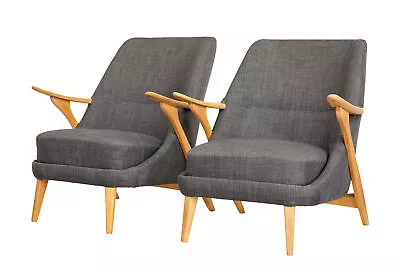 Pair Of Mid 20th Century Armchairs By Svante Skogh For Seffle Mobelfabrik • $4996.87