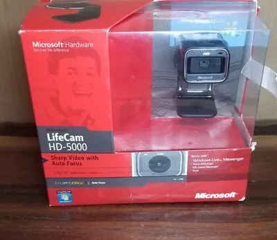 Microsoft LifeCam HD-5000 720p HD Webcam Camera NOB • $24.95