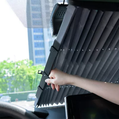 27  Auto Shade Car Retractable Curtain UV Protection Front Windshield Sun Visor • $14.99