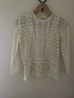 Vanessa Bruno Athé Crochet Top 36 S • £30