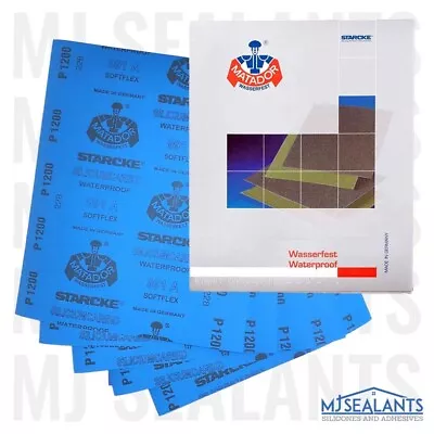 Starcke Matador Wet And Dry Abrasive Sanding Paper Sheets 60-7000 Grit • £2.99