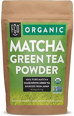 FGO Organic Matcha Green Tea Powder Japanese Culinary Grade  4oz (Pack Of 1) • $19.99