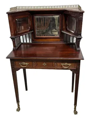 Rare Victorian Eastlake Dressing Table Vanity New York Brass Claw Feet 1880 • $975