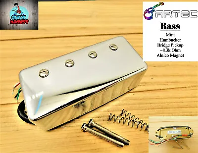 Artec 4-String Bass Humbucker BRIDGE Pickup For Gibson Epiphone Alnico - CHROME • $22.99