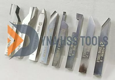 10mm X 100mm HSS Ground Lathe Pre Form Tools Set Of 8 Pieces Myford Boxford NEW • $203.61