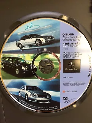 04-06 Mercedes Benz E CL S SL SLK CLS-Class Navigation US & Canada DVD 7.0 • $68