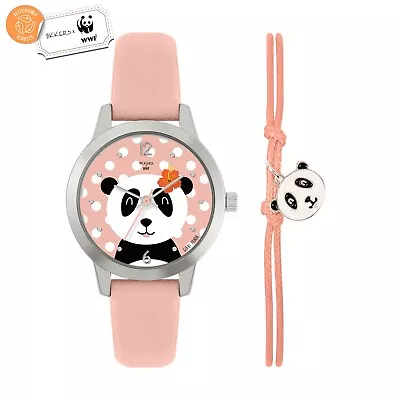 Tikkers X WWF Kids Panda Dial Watch & Panda Charm Bracelet • £12.99