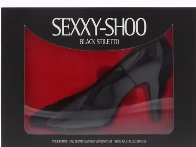 Laurelle Sexxy Shoo Black Stiletto 100ml Eau De Parfum  Spray Brand New & Sealed • £10.95