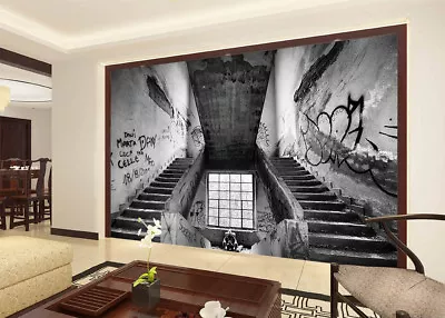£69.79 • Buy Old Wall Of Graffiti 3D Full Wall Mural Photo Wallpaper Printing Home Kids Decor