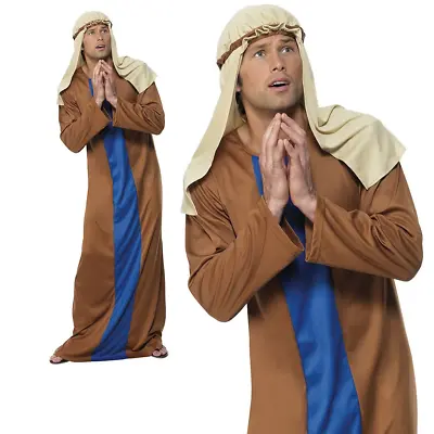 Adult Joseph Costume Mens Christmas Nativity Fancy Dress Outfit New Xmas Play • £20.99