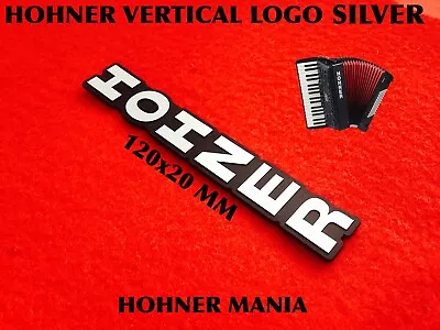 Hohner Original  Logo Letters Silver. For Many Style Accordion. • $19.99