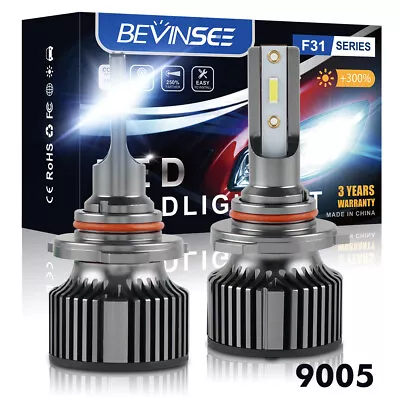 H1 9004 9007 H4 H7 H11 9006 9008 9005 9012 LED Headlight Bulb 6000K Bright White • $9.99