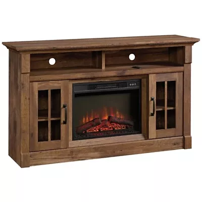 Sauder Engineered Wood Media Fireplace For TVs Up To 65  In Vintage Oak Finish • $685.99