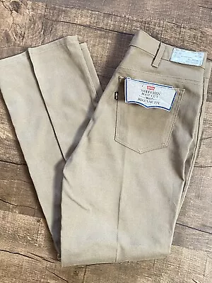 Vintage Levi’s 517 Saddleman Bootcut Sta-Prest Tan Pants Men’s 36 X 31 NOS NWT • $75