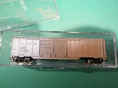 N - Aztec - 50' Double Door  Boxcar US Navy 61-04293 Lightly Weathered  LN • $14.99