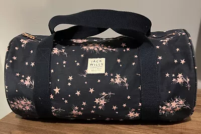 £19.99 • Buy Jack Wills Gym Overnight Bag Dark Blue Pink Star Holdall Bag
