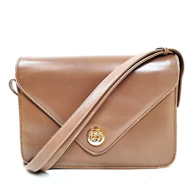 Vintage Gucci Shoulder Bag  Brown Leather 1277412 • $26