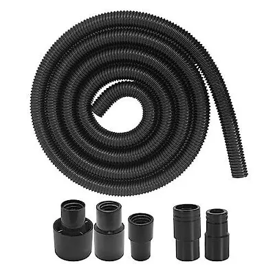 10 Foot Long Dust Collection Power Tool Hose Kit With 5 Fittings/attachments For • $34