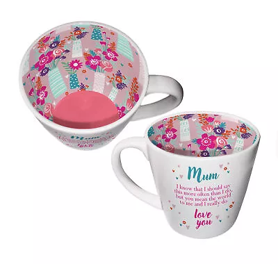 £12.99 • Buy Mum You Mean The World To Me Inside Out Mug In Gift Box Special Mugs Gifts Her