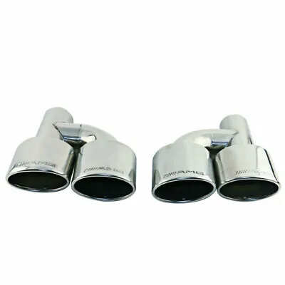 2.5'' Engraved AMG Dual Exhaust Tip For Mercedes-Benz W204 W211 C250 C300 C350  • $122.19