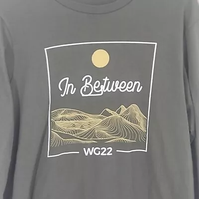 In Between WG22 Shirt Mens Medium Green Long Sleeve Pullover Airlume Jersey • $21.88