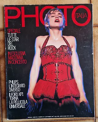 Madonna Italian Magazine Photo Italia N.147 September 1987 Rare • $79