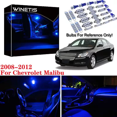 Premium LED Lights Interior Package For 2008-2012 Chevrolet Malibu 10000K Blue • $10.50