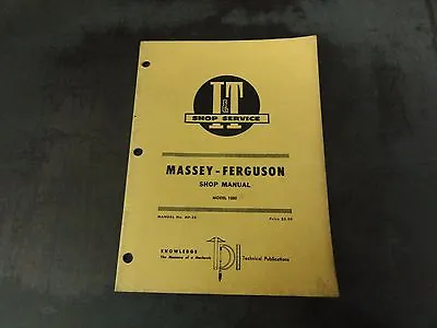 Massey-Ferguson  Model 1080 Tractor Shop Manual   MF-28   I & T • $16.95