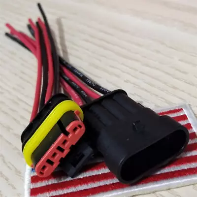 1 Set Waterproof Wire Connector Male Female 18AWG 4-Pin Plug For Car Truck Boat • $6.99