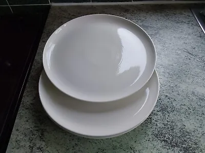 Set Of 4 Jamie Oliver Ridges Cream Dinner Plates 10.5 Inch • £34.99