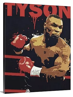 Mike Tyson Canvas 16x20 Print Picture Wall Fine Art Boxing Gym Ring Champ • $39.99