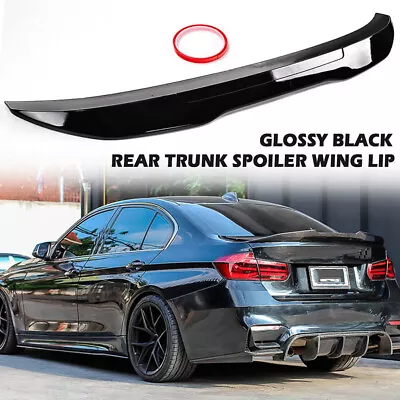 Psm Style Rear Trunk Lip Boot Spoiler For Bmw 3 Series F30 F80 M3 Gloss Black Bu • £36.78