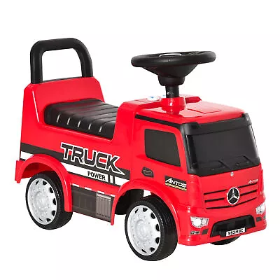 3-in-1 Ride On Car Kids Mercedes Truck Storage For 12 - 36 Months Red • £42.12