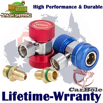 1/4SAE R134A Adapter Fitting High Low CouplerFreon Manifold Gauge Hose Connector • $25.89