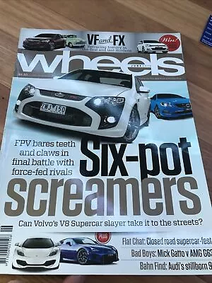 WHEELS Car Magazine JUNE 2014 G63 F TYPE CLIO 911 428i X5 220i Q50 S60 S4 F6 12C • $5.99