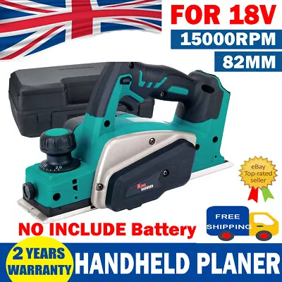 £79 • Buy Cordless Electric Wood Planer Machine 82mm Blade For Makita 18V Li-ion Battery